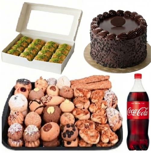 1 kg Fıstıklı Baklava Öne Çıkan 4-6 Kişilik Menü pasta