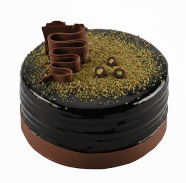 2-3 Kişilik Şık Görünümlü Çikolatalı Doğum Günü Pastası pasta