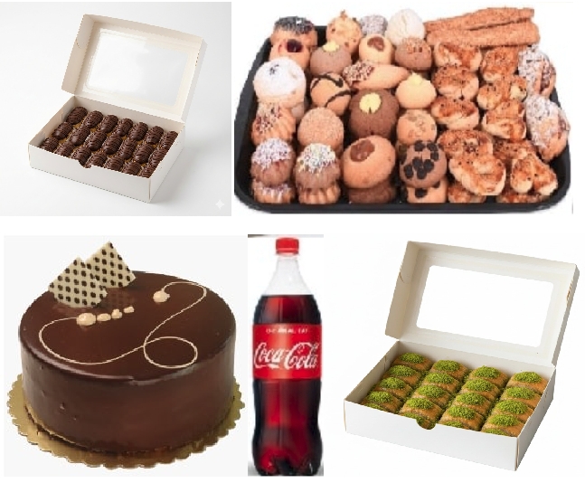 2 Litre Kola İle Tamamlanmış 5'li Menü pasta