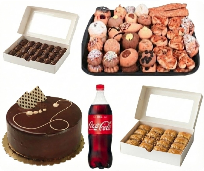 5'li Her Şeyi İçinde Menü - Cevizli Lezzet Paketi pasta