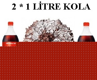 6-9 Kişilik Parça Çikolatalı Yaş Pasta & 2x1 Lt Cola pasta