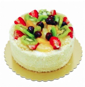 6-9 Kişilik Şık ve Lezzetli Karışık Meyveli Vitamin Deposu pasta