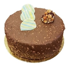 6-9 Kişilik Zengin Lezzet Yuvarlak Sade Klasik pasta