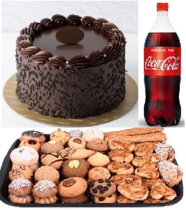 Çikolata Aşkına Pasta 1 Kg Kuru Pasta ve Serinletici Kola pasta