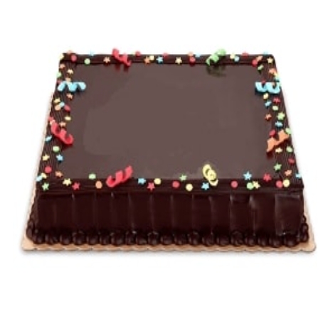 Düz Sade Tasarım 40 Kişilik Çikolatalı Yaş Pasta pasta
