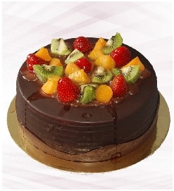 Hasbahçe 2-3 Kişilik Taze Karışık Meyveli Doğum Günü Pastası pasta