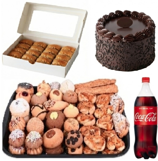 Hijyenik Üretim 4-6 Kişilik Cevizli Menü pasta