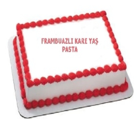 Lezzetli Frambuaz Aromalı 25 Kişilik Yaş Pasta pasta