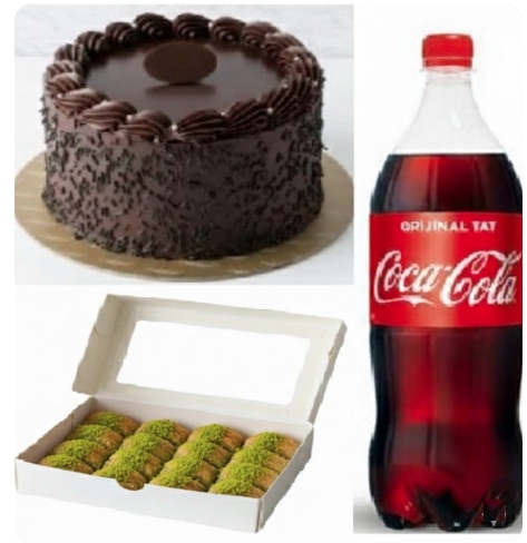 Özel Etkinlikler İçin 9-10 Kişilik Fıstıklı Menü pasta