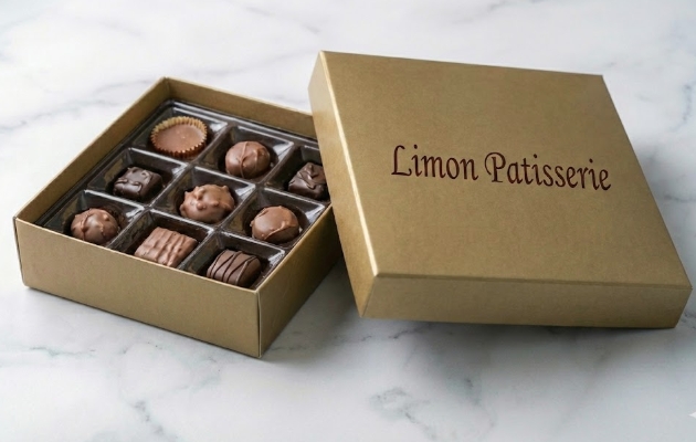 Özel Hediye Kutulu 350 Gr El Yapımı Çikolata Doğal ve Eşsiz Lezzet pasta