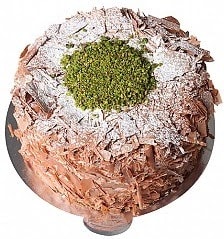 Premium Tat Deneyimi 6-9 Kişilik Çikolatalı Fıstıklı pasta