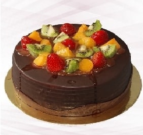 Zengin Tatlı 6-9 Kişilik Karışık Meyveli Çikolatalı Şık pasta